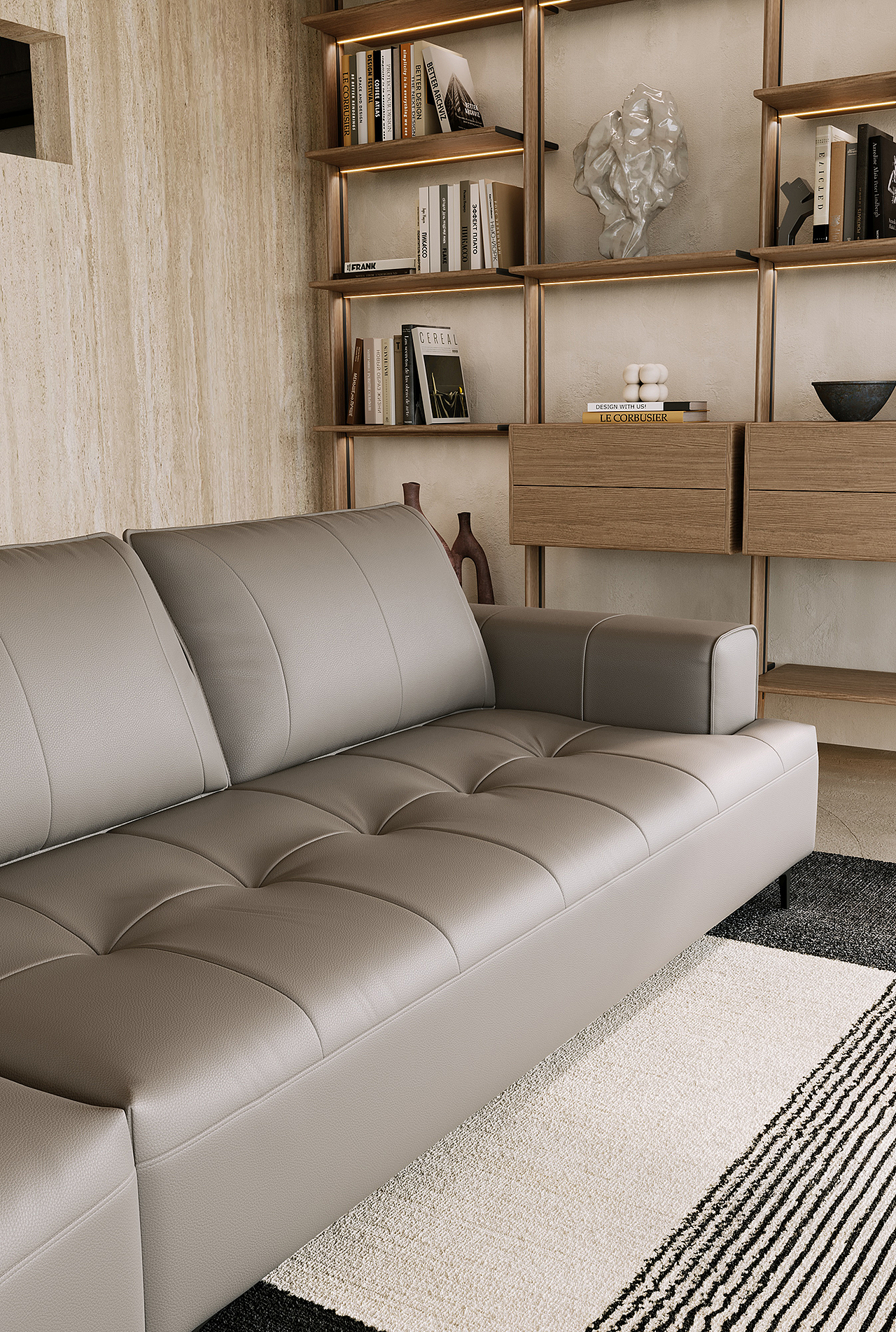 现代客厅室内设计效果图设计（图ZMzkzMTQ4NTA4） - 家装设计 - 站酷设计师与时视觉3D设计原创素材 - 站酷ZCOOL