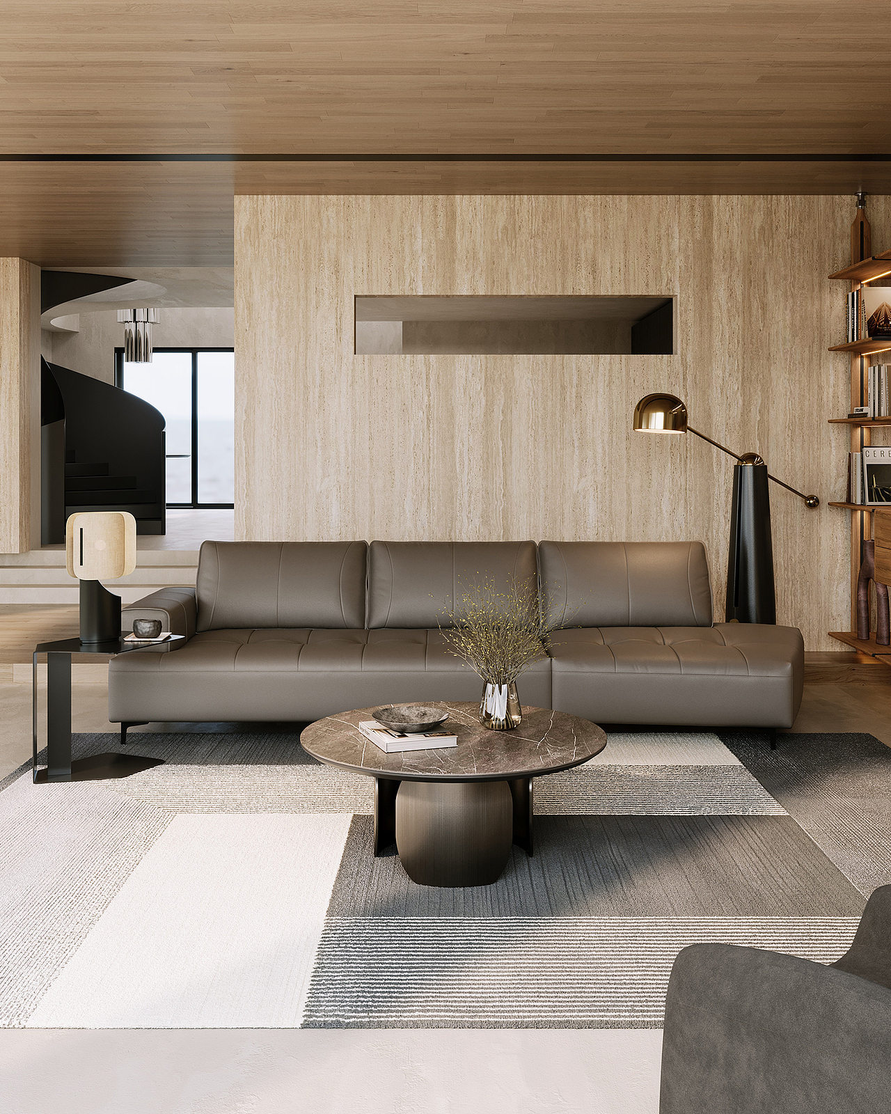 现代客厅室内设计效果图设计（图ZMzkzMTQ4NTEy） - 家装设计 - 站酷设计师与时视觉3D设计原创素材 - 站酷ZCOOL