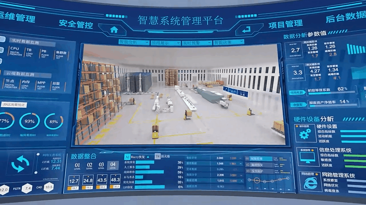 仓储物流工业生产线车间流水线三维动画3D视频宣传制作