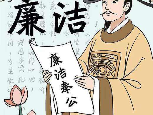 廉洁主题手抄报，海报