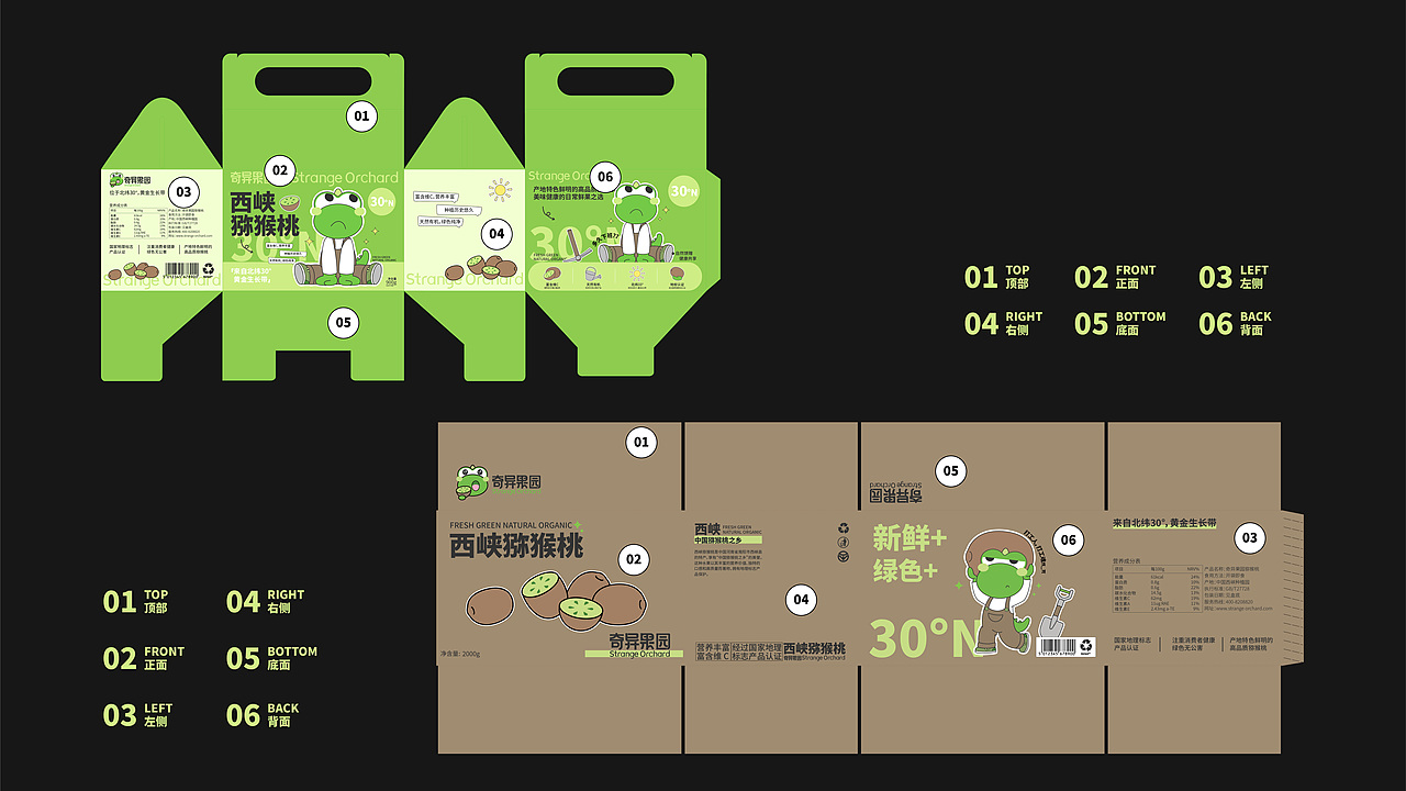 奇异果园——南阳西峡猕猴桃包装设计