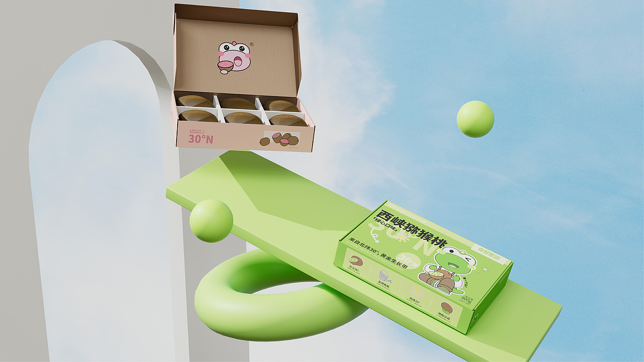 奇异果园——南阳西峡猕猴桃包装设计