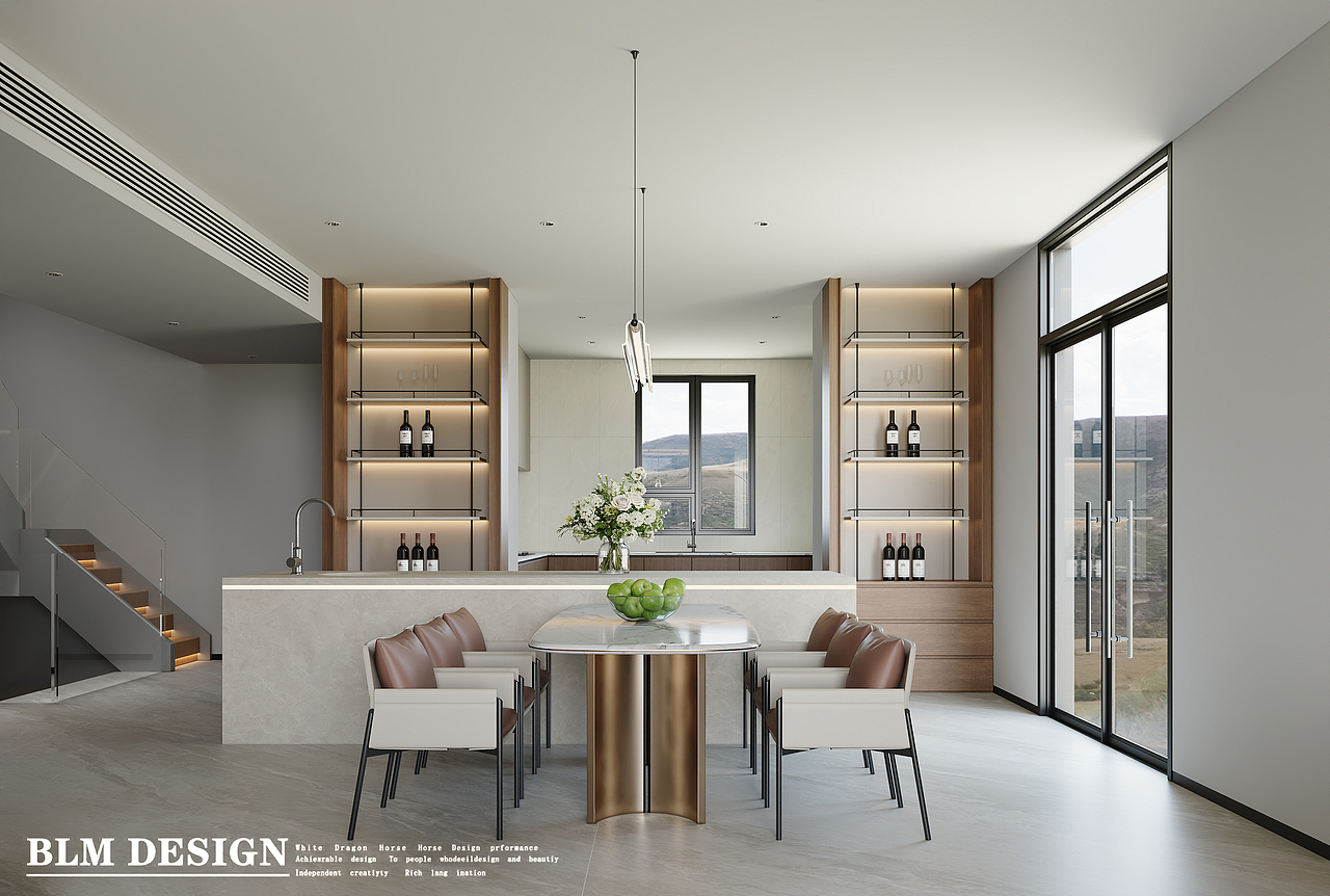 现代轻奢-白龙马效果图