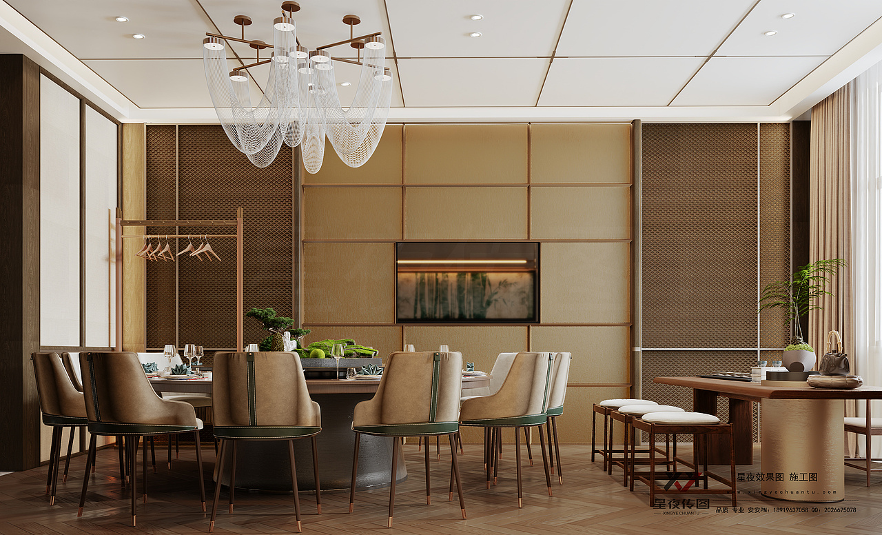 新中式包厢，将东方雅韵融入空间