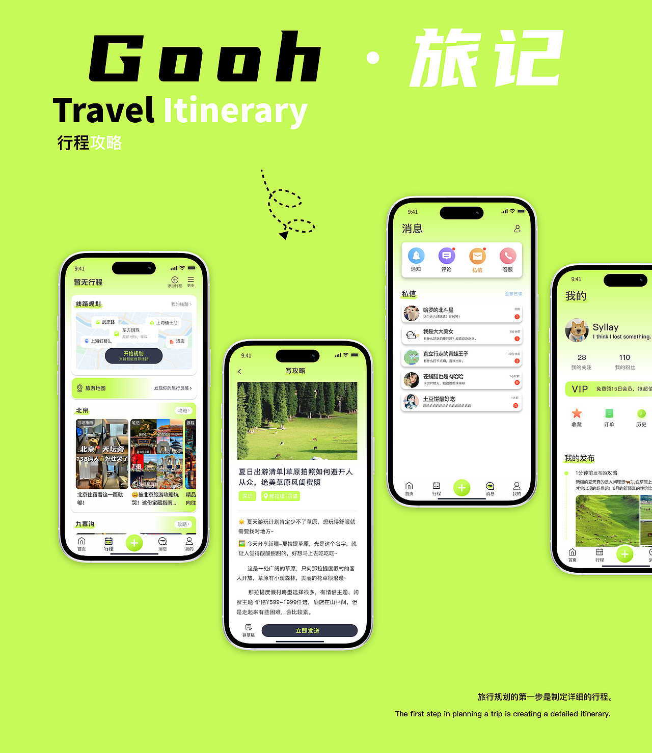 【Gooh旅记】APP界面UI设计