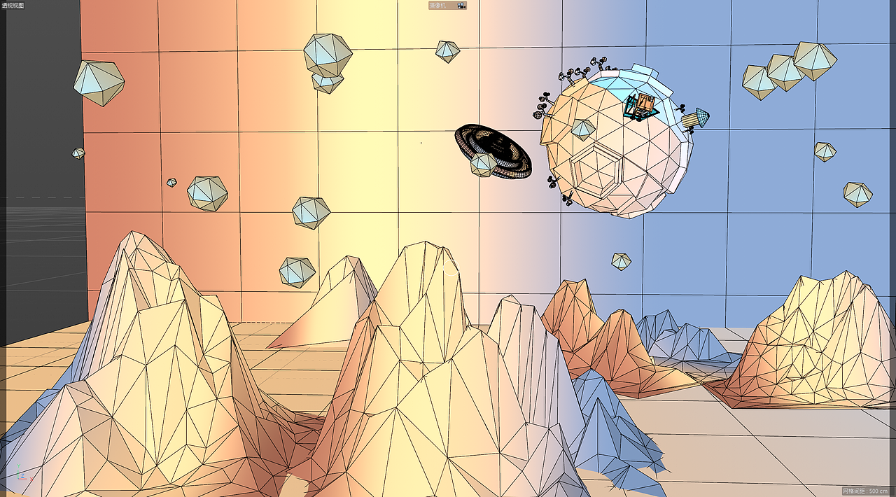 个人练习低边型风格的《小王子星球上的船》