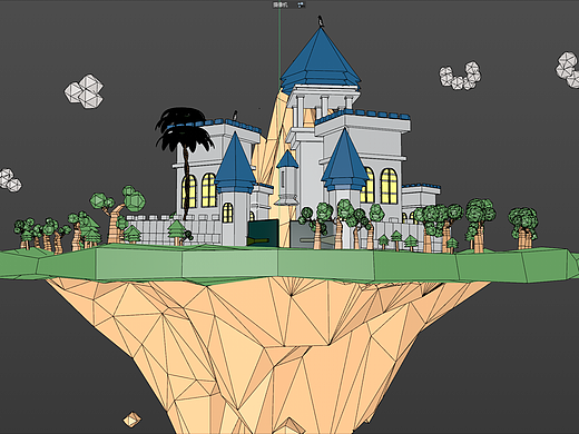 个人练习低边型风格的《城堡》