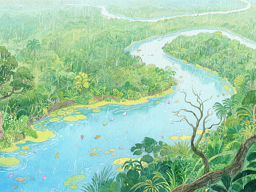 旅游风景插画