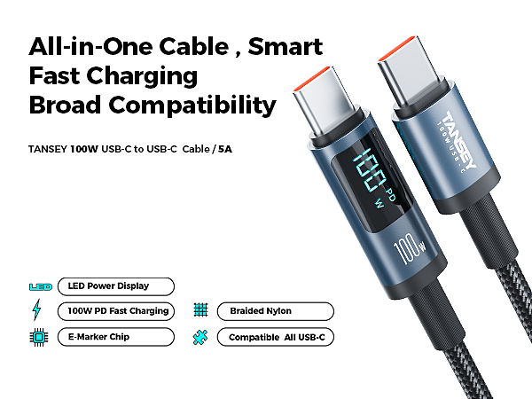 数据线亚马逊主图设计(100W数据线)
