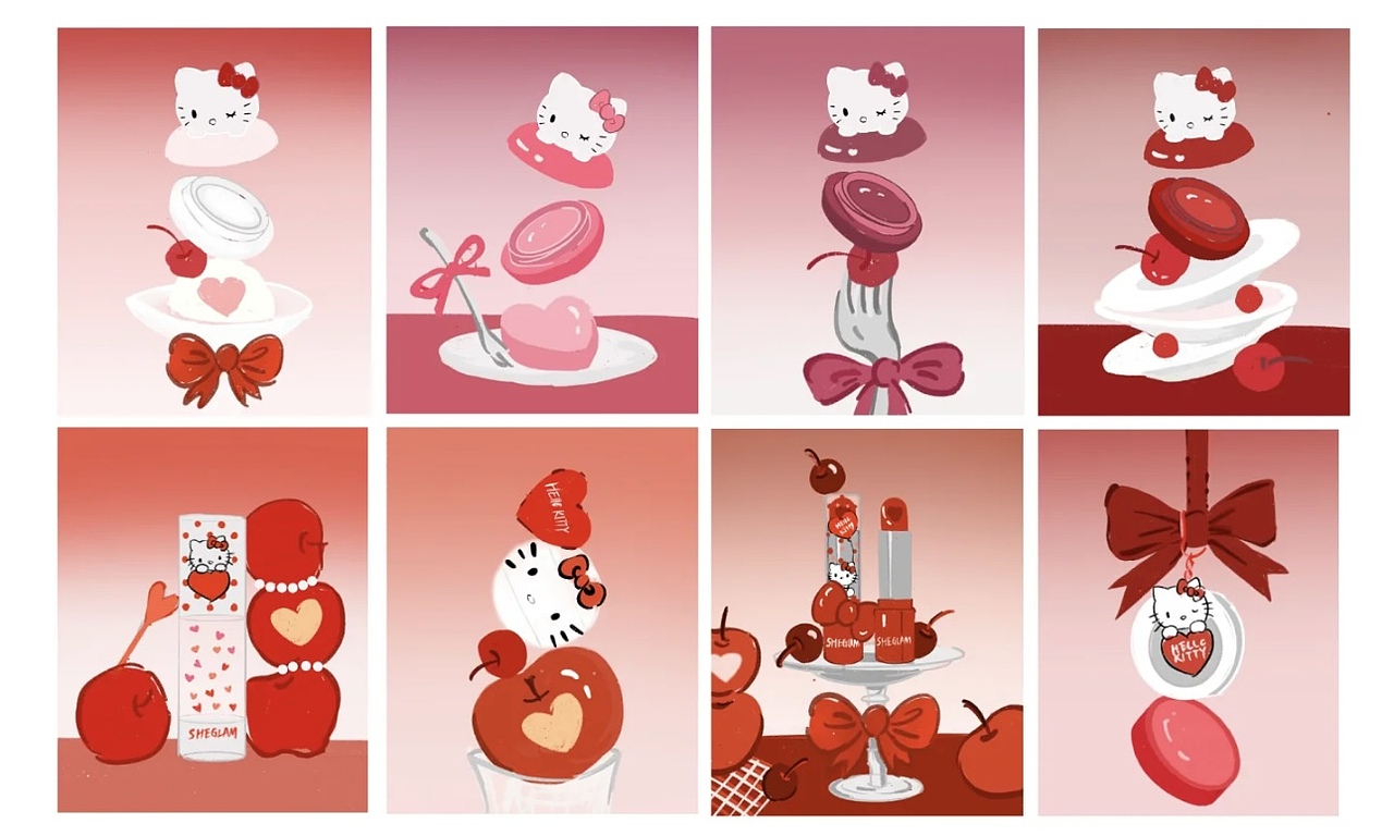 Sheglam|Hello Kitty套装拍摄