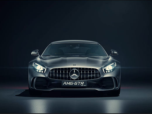 AMG-GT 汽车渲染 汽车动画 UE5 