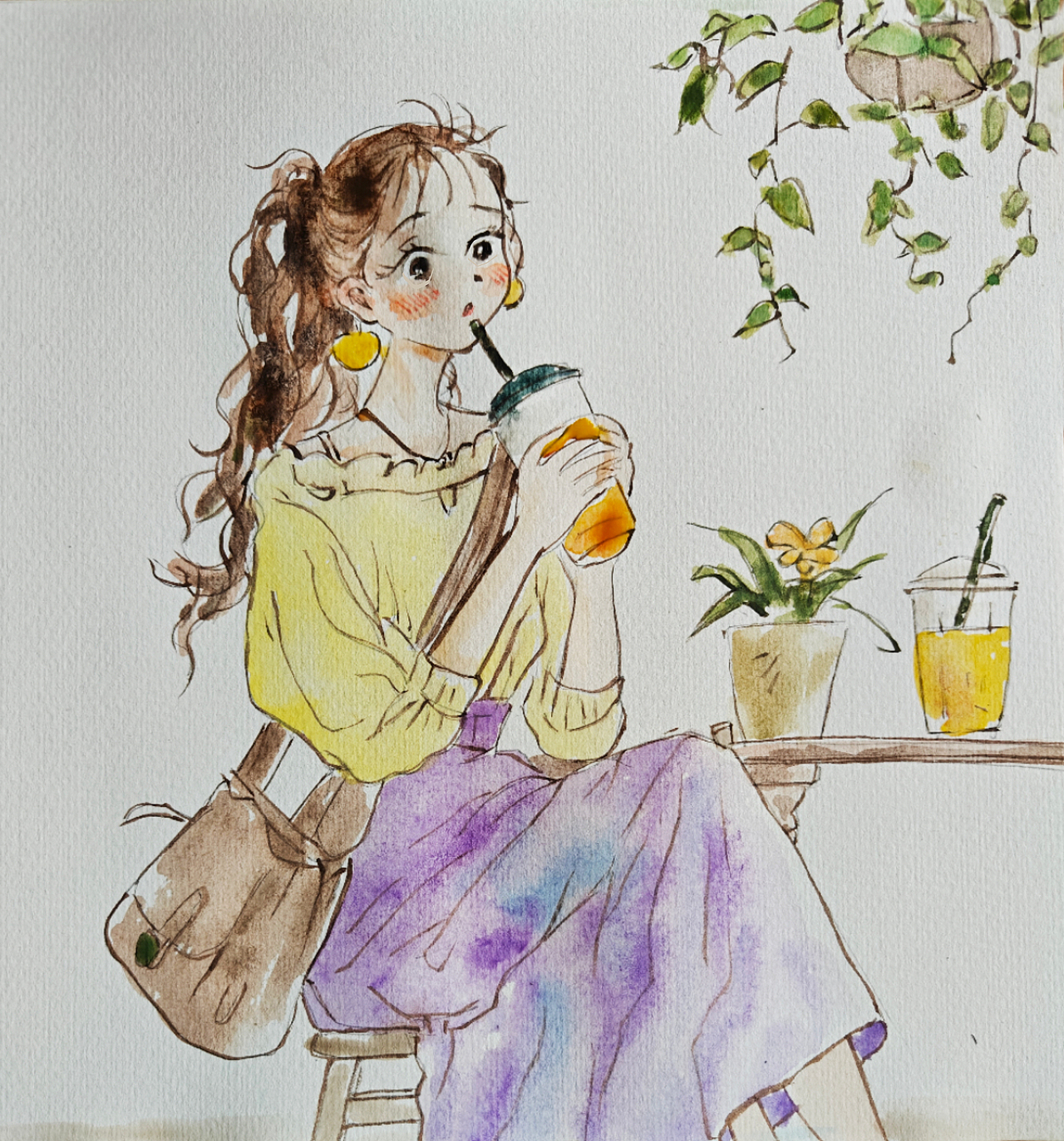 Furit girl（图ZMzkzMjIzODEy） - 绘画 - 站酷设计师LOGO设计专家原创素材 - 站酷ZCOOL