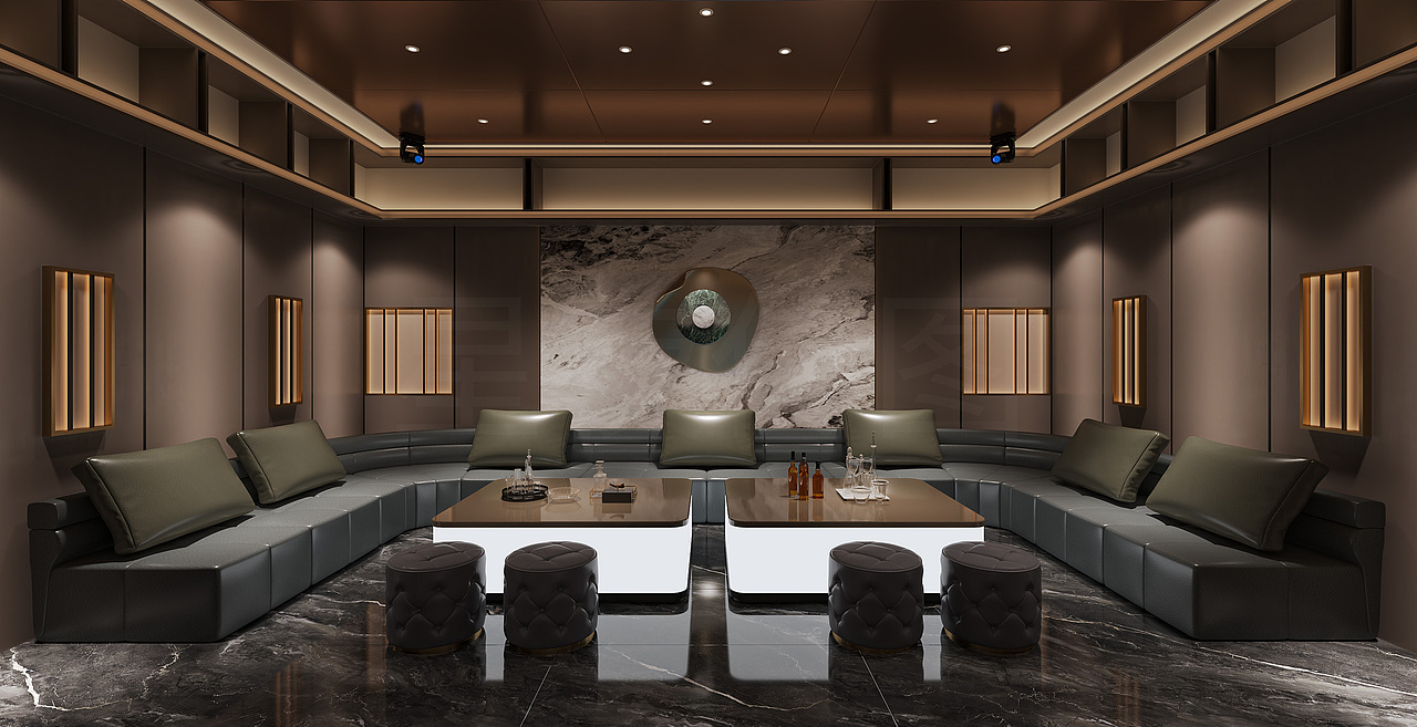 大型民宿酒店 从影音厅 餐厅 大厅 休息室 区域展示