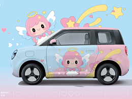 愛(ài)的夢(mèng)幻天使【Lumin車貼設(shè)計(jì)】