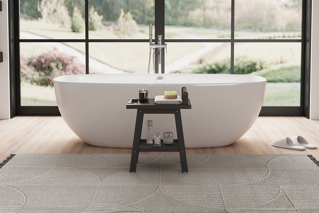 浴室凳建模渲染-电商平台-亚马逊主图A+/淘宝详情页