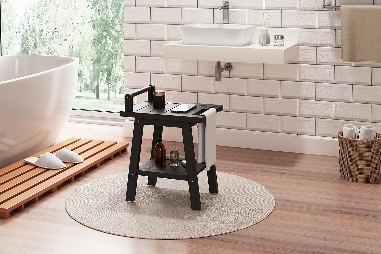 浴室凳建模渲染-电商平台-亚马逊主图A+/淘宝详情页