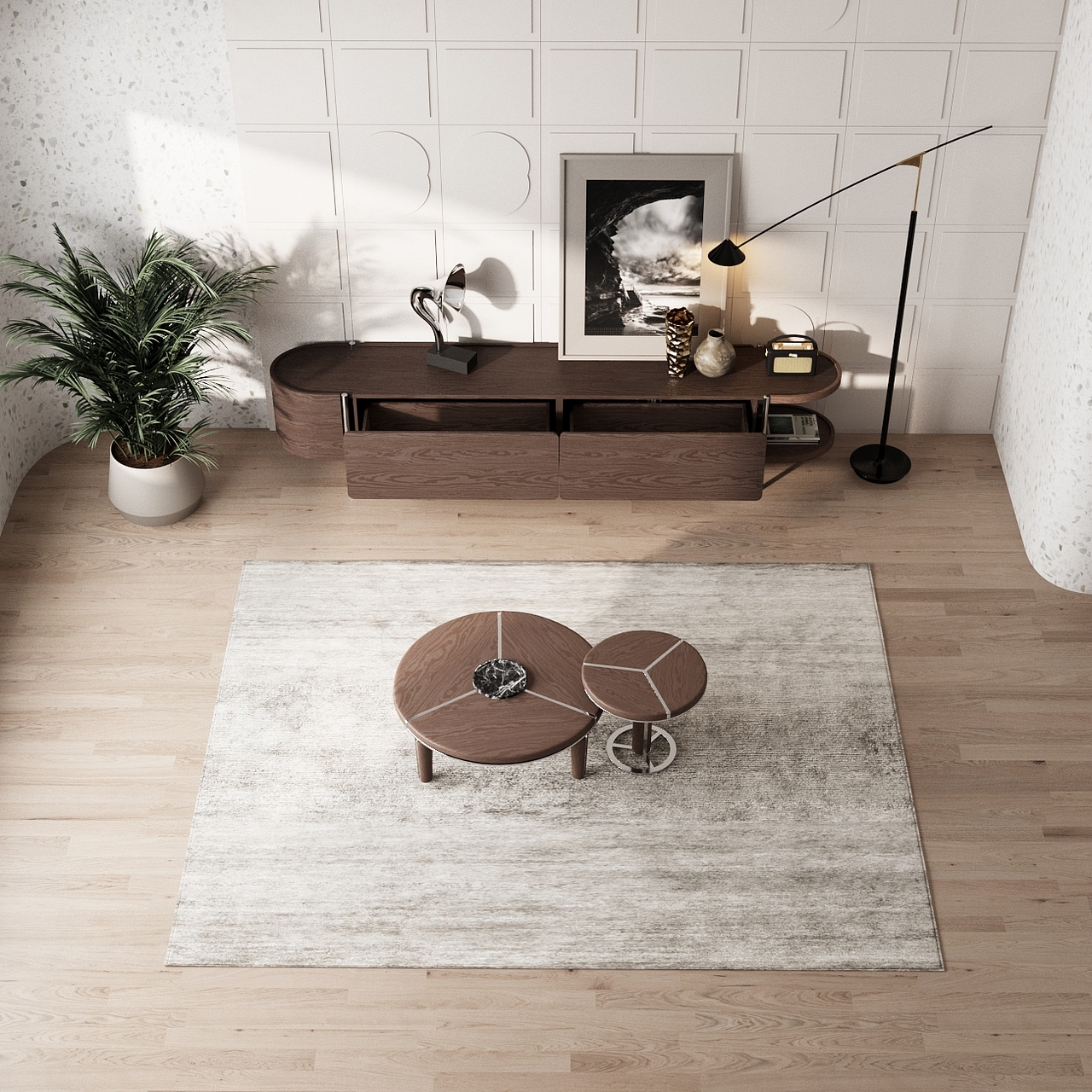 茶几拍摄建模渲染-电商平台-亚马逊主图A+/淘宝详情页（图ZMzkzMjUyNDA0） - 产品 - 站酷设计师创酷视觉设计原创素材 - 站酷ZCOOL