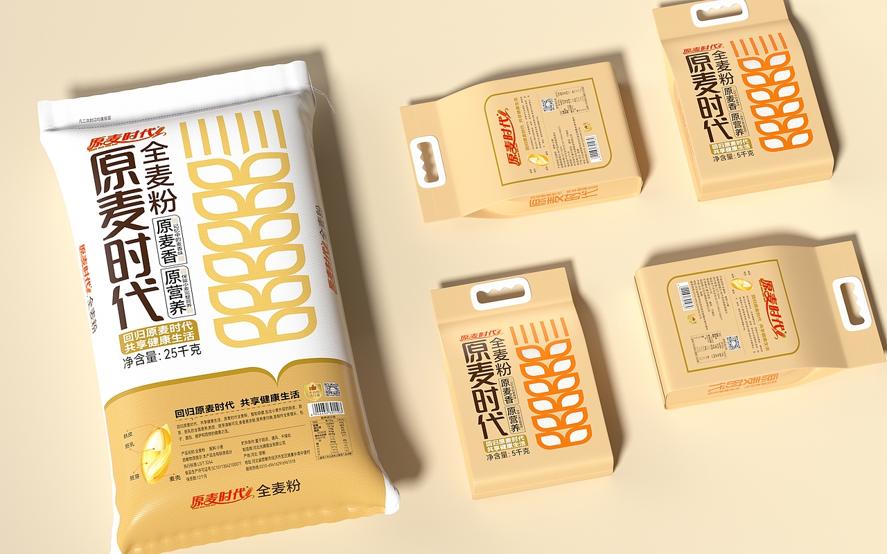 原麦时代X灵智 | 后0添加时代,让好面回归原麦(图ZMzkzMjYxNjQ0) - 包装 - 站酷设计师灵智品牌营销策划原创素材 - 站酷ZCOOL