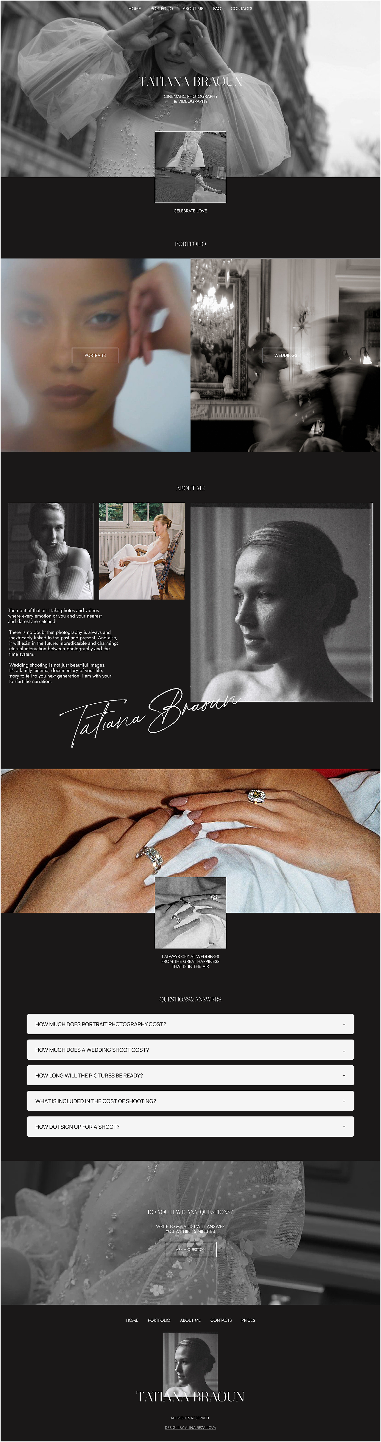 欧美某私人订制专业艺术摄影服务网站