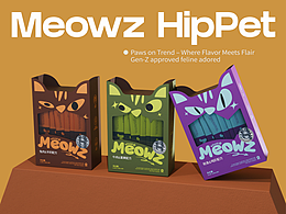 Meowz | 趣味猫条包装设计 品牌提案