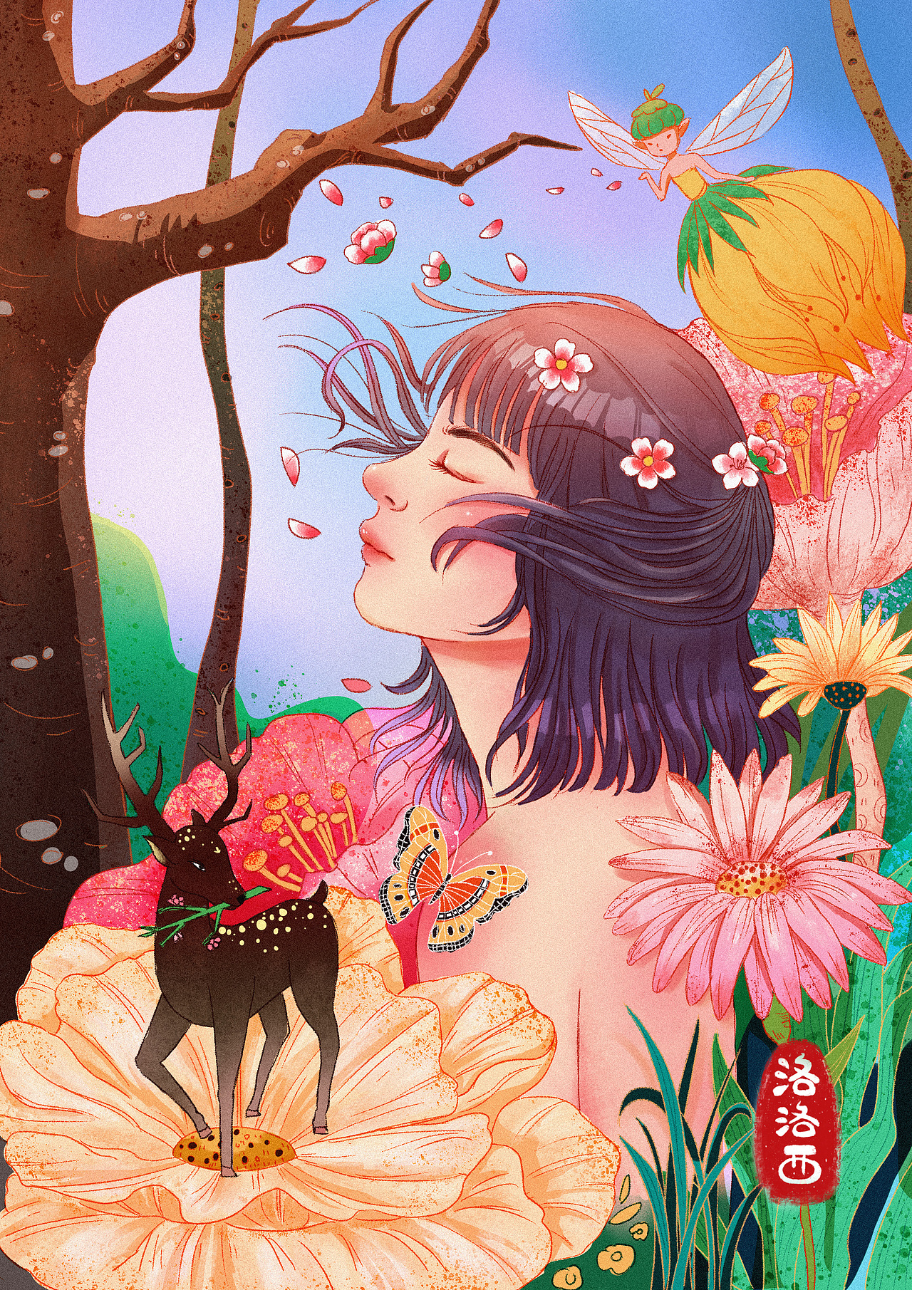 2020年插画创作小结（图ZMzkzMjg0NTk2） - 商业插画 - 站酷设计师洛洛西ya原创素材 - 站酷ZCOOL
