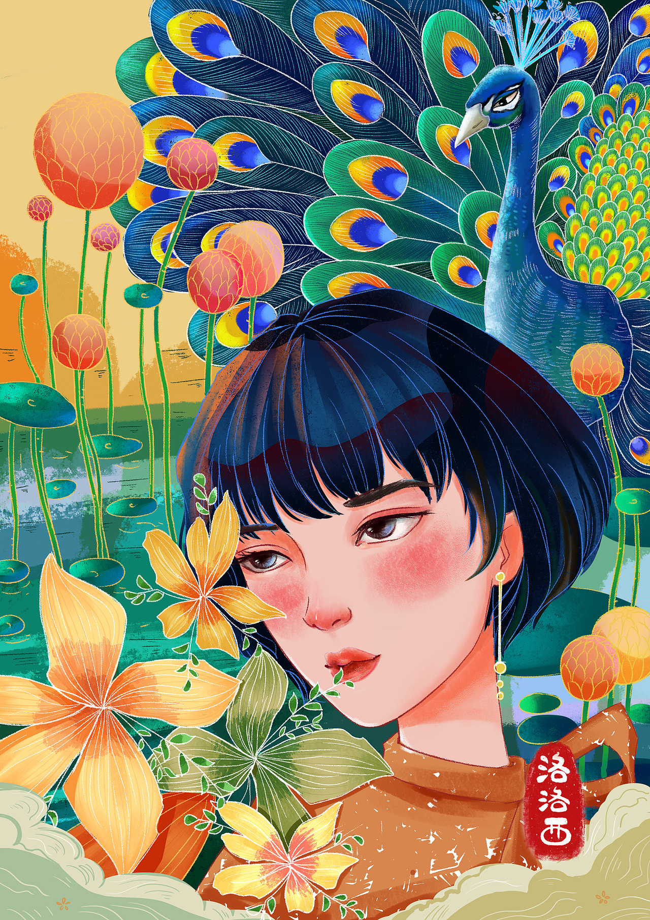 2020年插画创作小结（图ZMzkzMjg0NjA0） - 商业插画 - 站酷设计师洛洛西ya原创素材 - 站酷ZCOOL