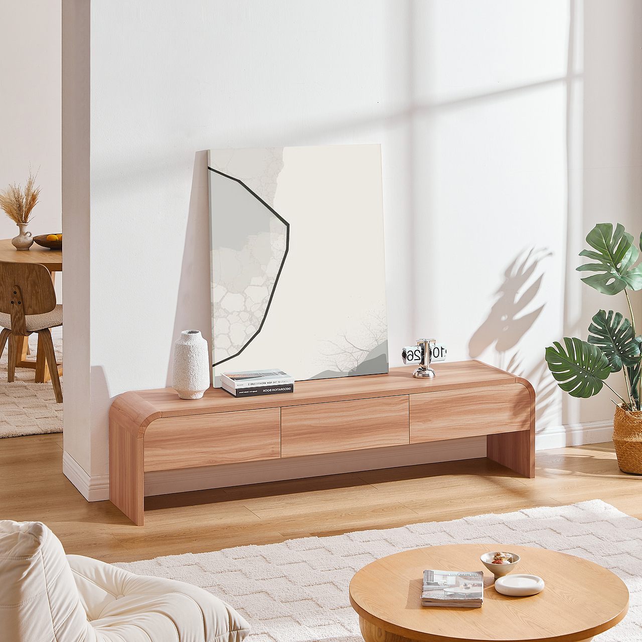 电视柜拍摄|木纹轻语,时光驻足