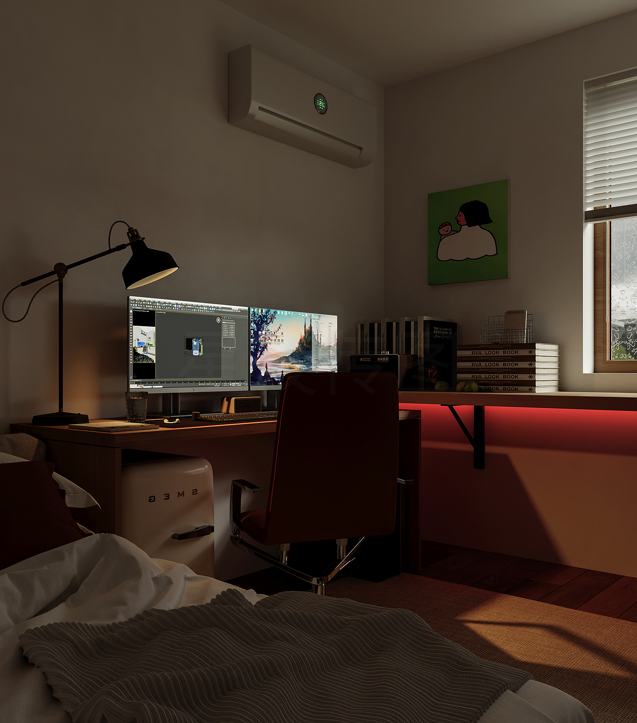 效果图之卧室特写镜头（图ZMzkzMjg2ODk2） - 家装设计 - 站酷设计师静怡设计原创素材 - 站酷ZCOOL