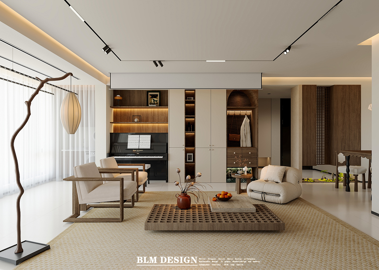 现代奶油-白龙马效果图