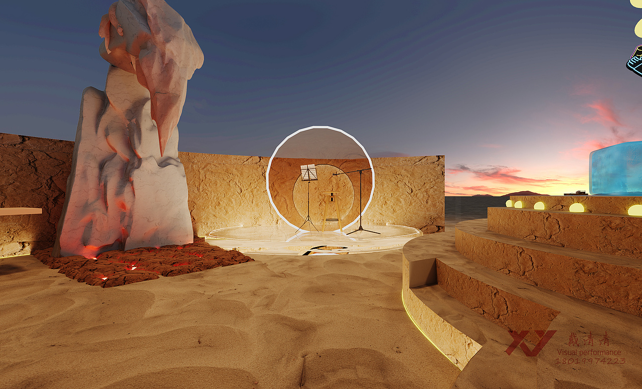 在沙海造一处松弛结界