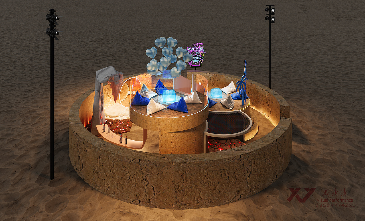 在沙海造一处松弛结界