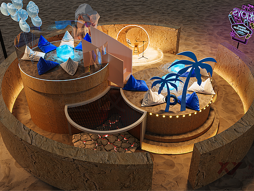 在沙海造一处松弛结界