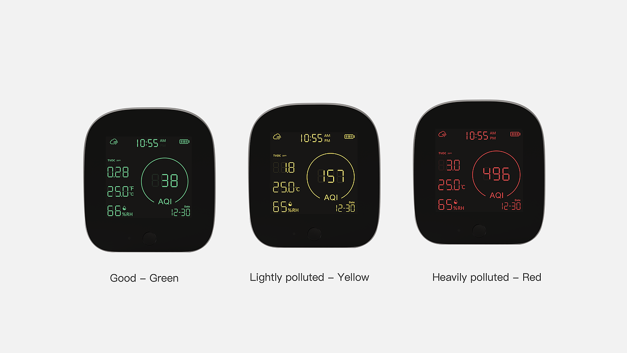 空气质量检测仪外观提案-落地