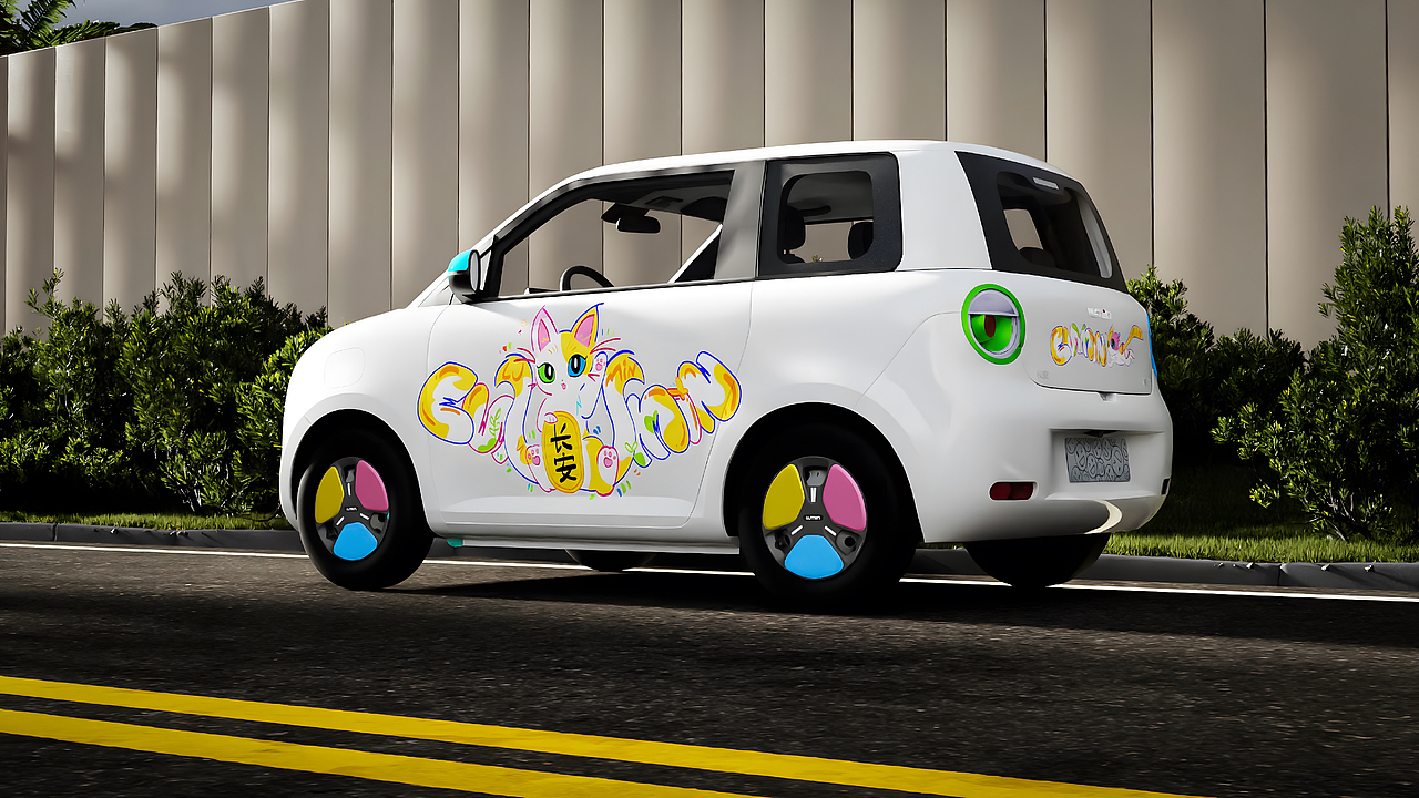 轻松 出游 城市 长安车贴 | 应用创新：光栅卡车贴（图ZMzkzMzMwNjc2） - 其他平面 - 站酷设计师Vcheng丶原创素材 - 站酷ZCOOL