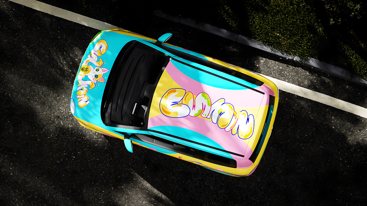 轻松 出游 城市 长安车贴 | 应用创新：光栅卡车贴（图ZMzkzMzMwNjky） - 其他平面 - 站酷设计师Vcheng丶原创素材 - 站酷ZCOOL