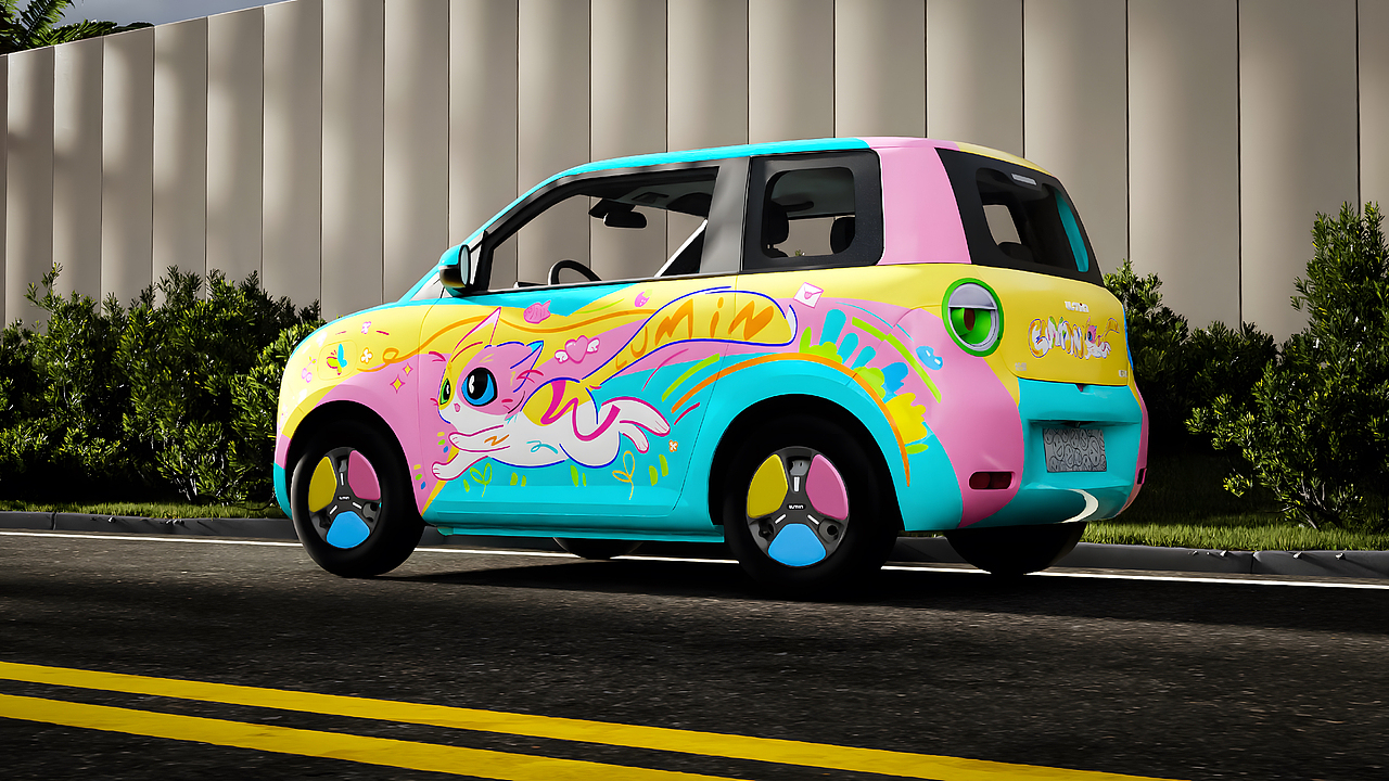 轻松 出游 城市 长安车贴 | 应用创新：光栅卡车贴（图ZMzkzMzMwNzAw） - 其他平面 - 站酷设计师Vcheng丶原创素材 - 站酷ZCOOL