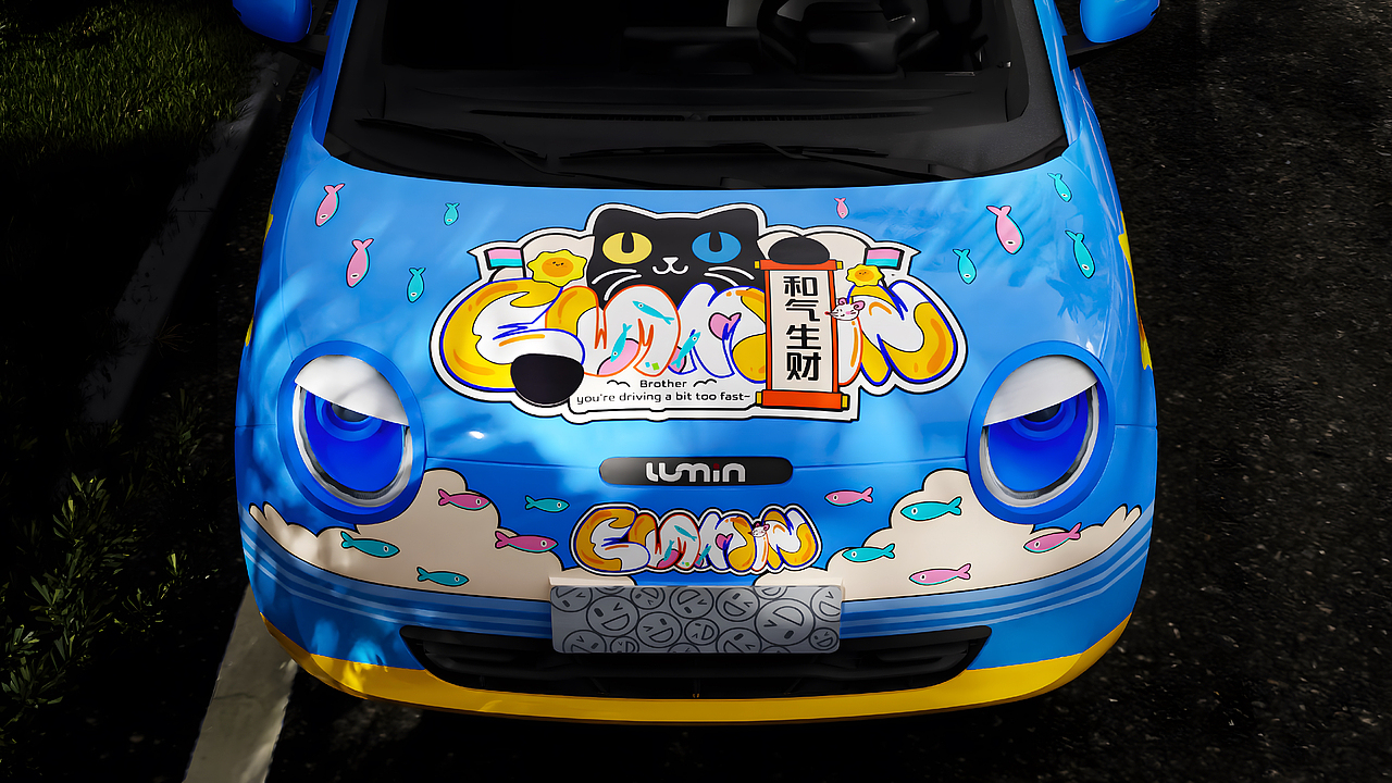 轻松 出游 城市 长安车贴 | 应用创新：光栅卡车贴（图ZMzkzMzMwNzM2） - 其他平面 - 站酷设计师Vcheng丶原创素材 - 站酷ZCOOL
