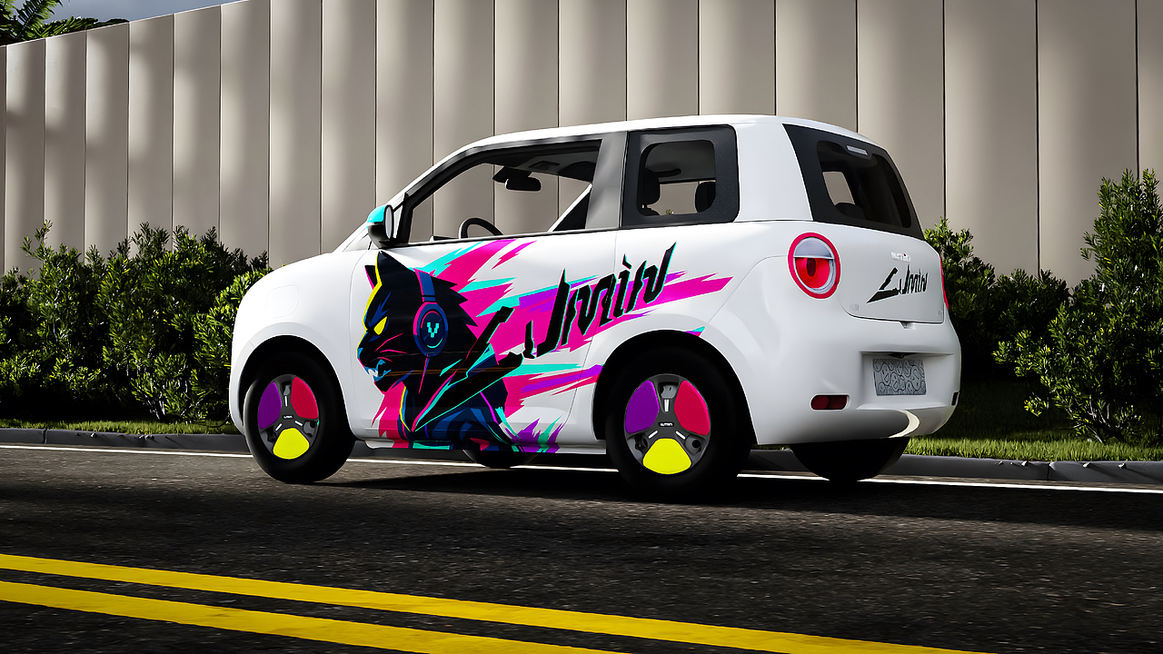 轻松 出游 城市 长安车贴 | 应用创新：光栅卡车贴（图ZMzkzMzMwNzg0） - 其他平面 - 站酷设计师Vcheng丶原创素材 - 站酷ZCOOL