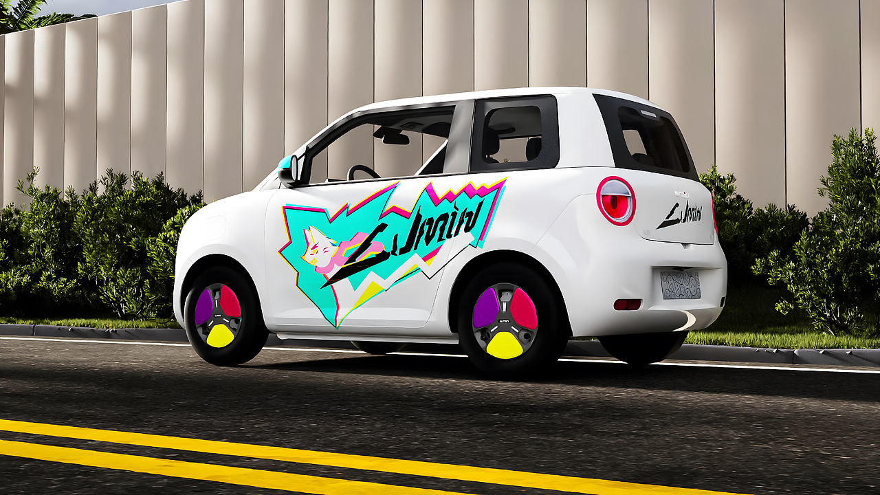 轻松 出游 城市 长安车贴 | 应用创新：光栅卡车贴（图ZMzkzMzMwNzk2） - 其他平面 - 站酷设计师Vcheng丶原创素材 - 站酷ZCOOL