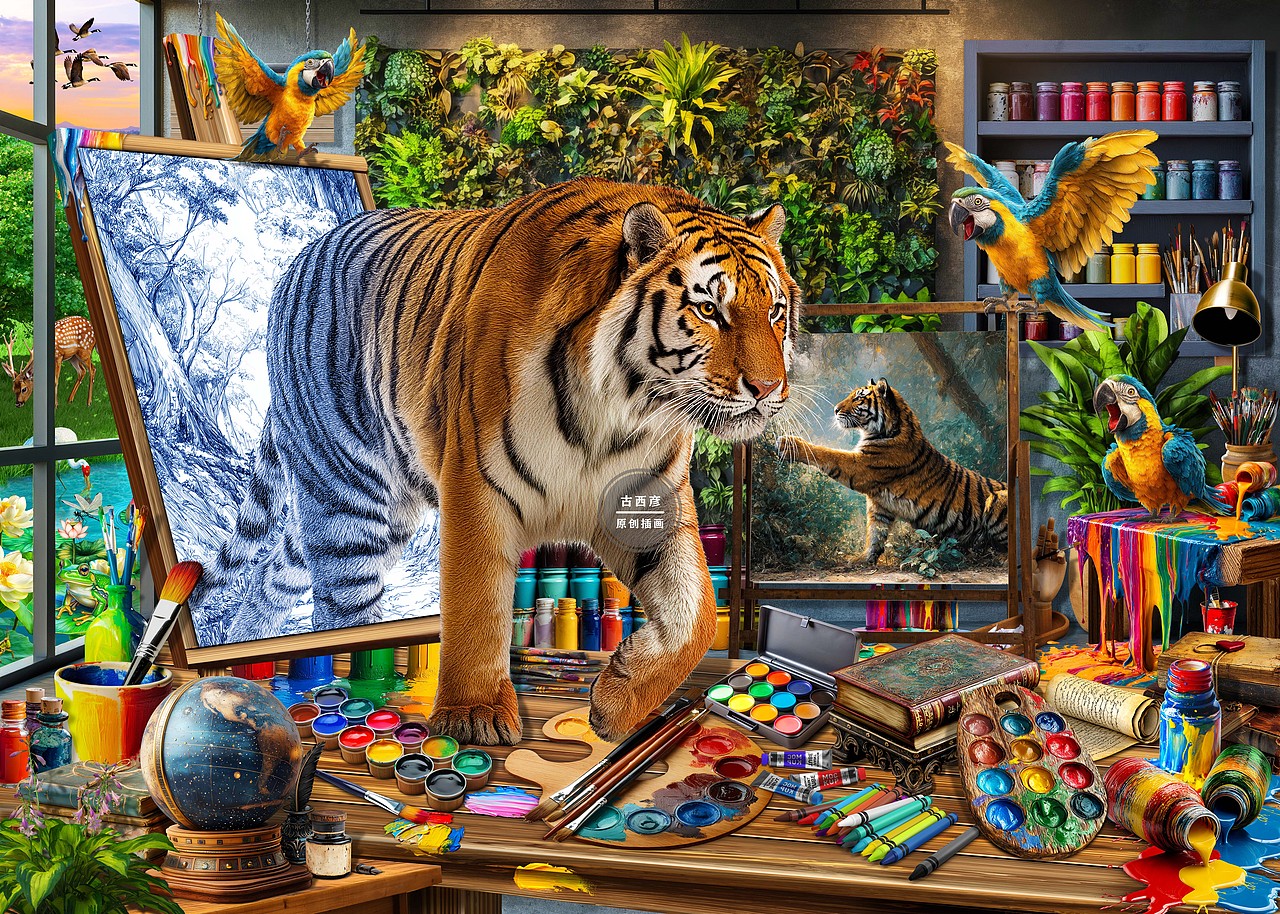 拼图作品（图ZMzkzMzM0NTYw） - 商业插画 - 站酷设计师古西彦原创素材 - 站酷ZCOOL