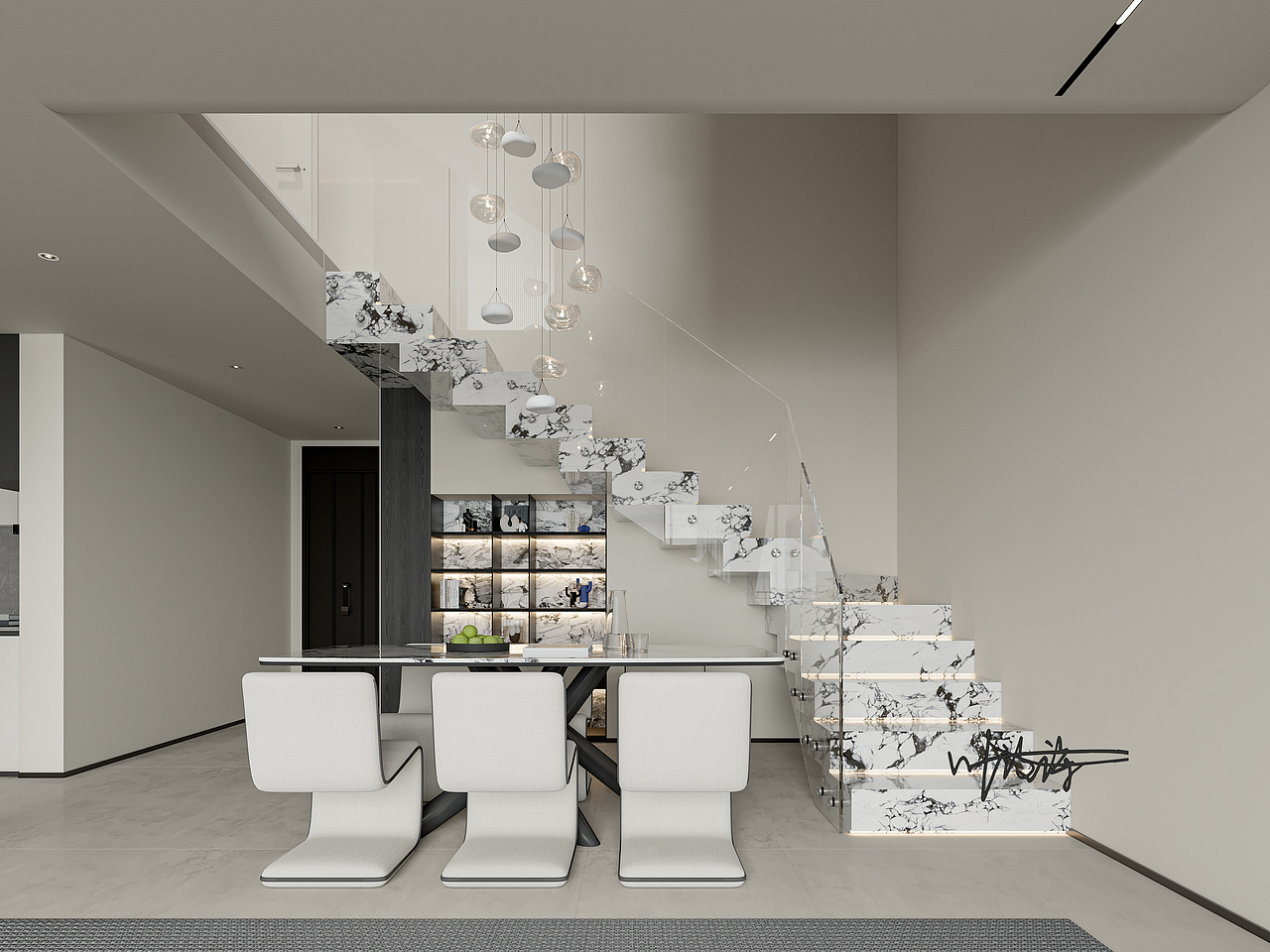 复式楼现代风装修 彰显高级大气风范