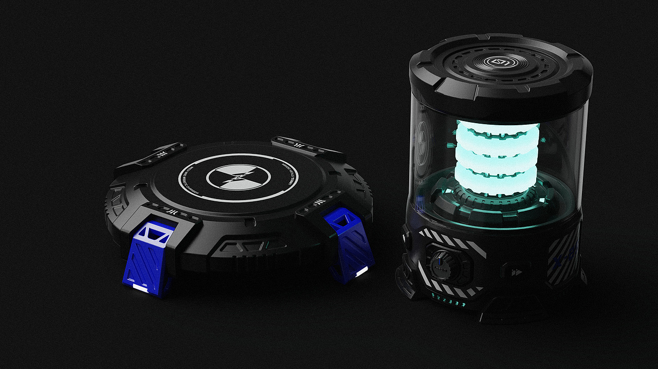 · “机甲”蓝牙音箱 —— “Mech Bluetooth Speaker（图ZMzkzMzQ4MzI0） - 电子产品 - 站酷设计师LEEDG原创素材 - 站酷ZCOOL