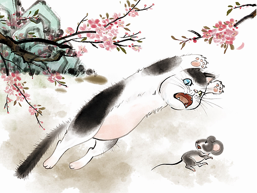 水墨国画风