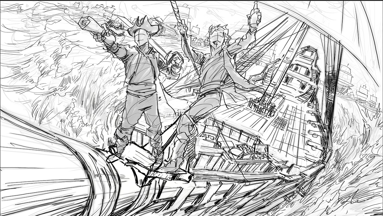 《征服之海-海盗荣耀》代言人：动力火车 游戏kv设计（图ZMzkzMzU3MDM2） - 海报 - 站酷设计师Keyhe原创素材 - 站酷ZCOOL