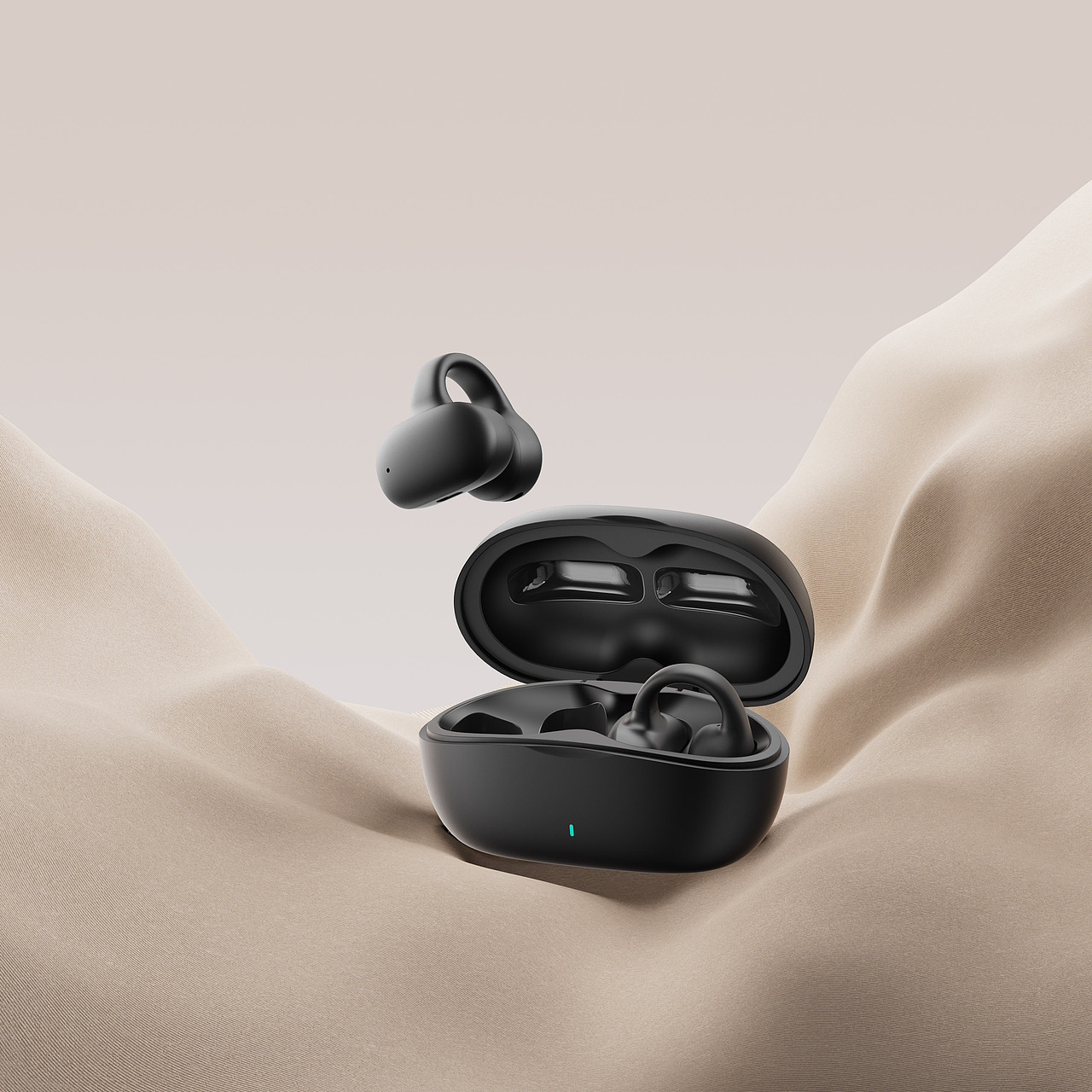 工作杂图 蓝牙耳机和风扇