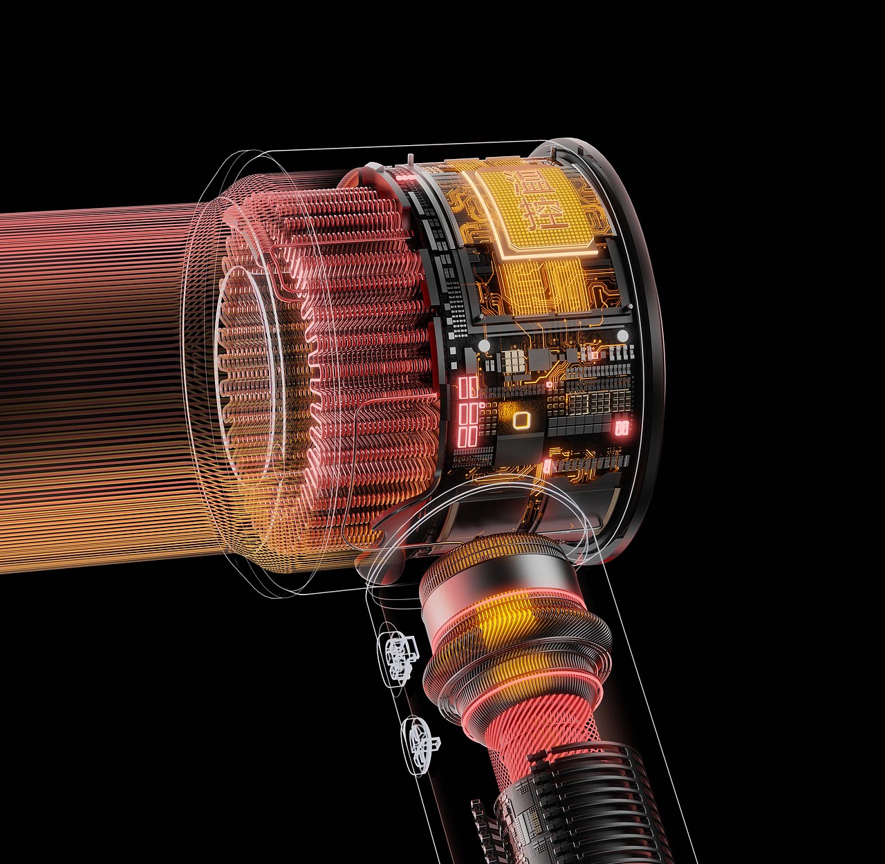 工作杂图 蓝牙耳机和风扇