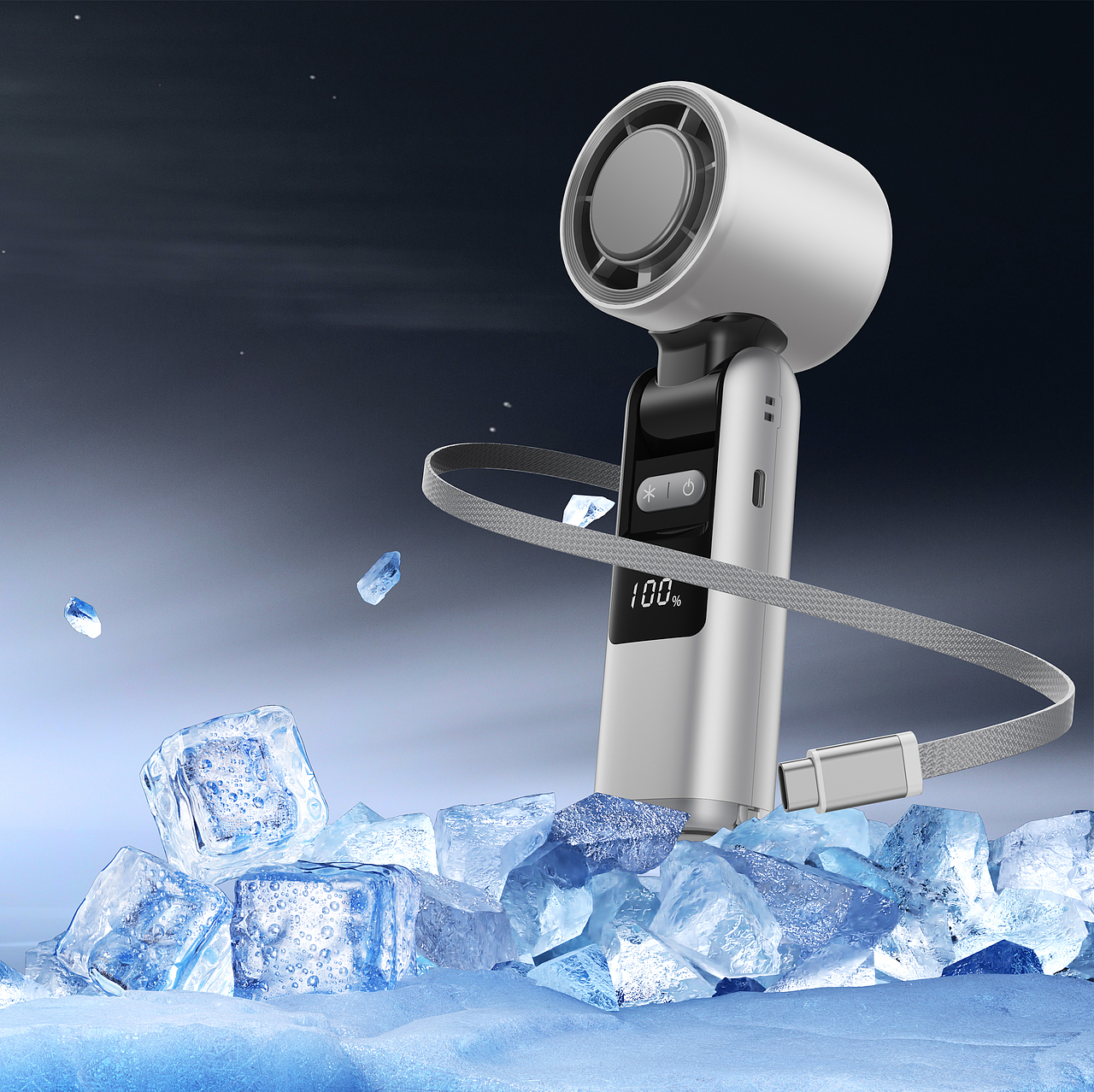 工作杂图 蓝牙耳机和风扇