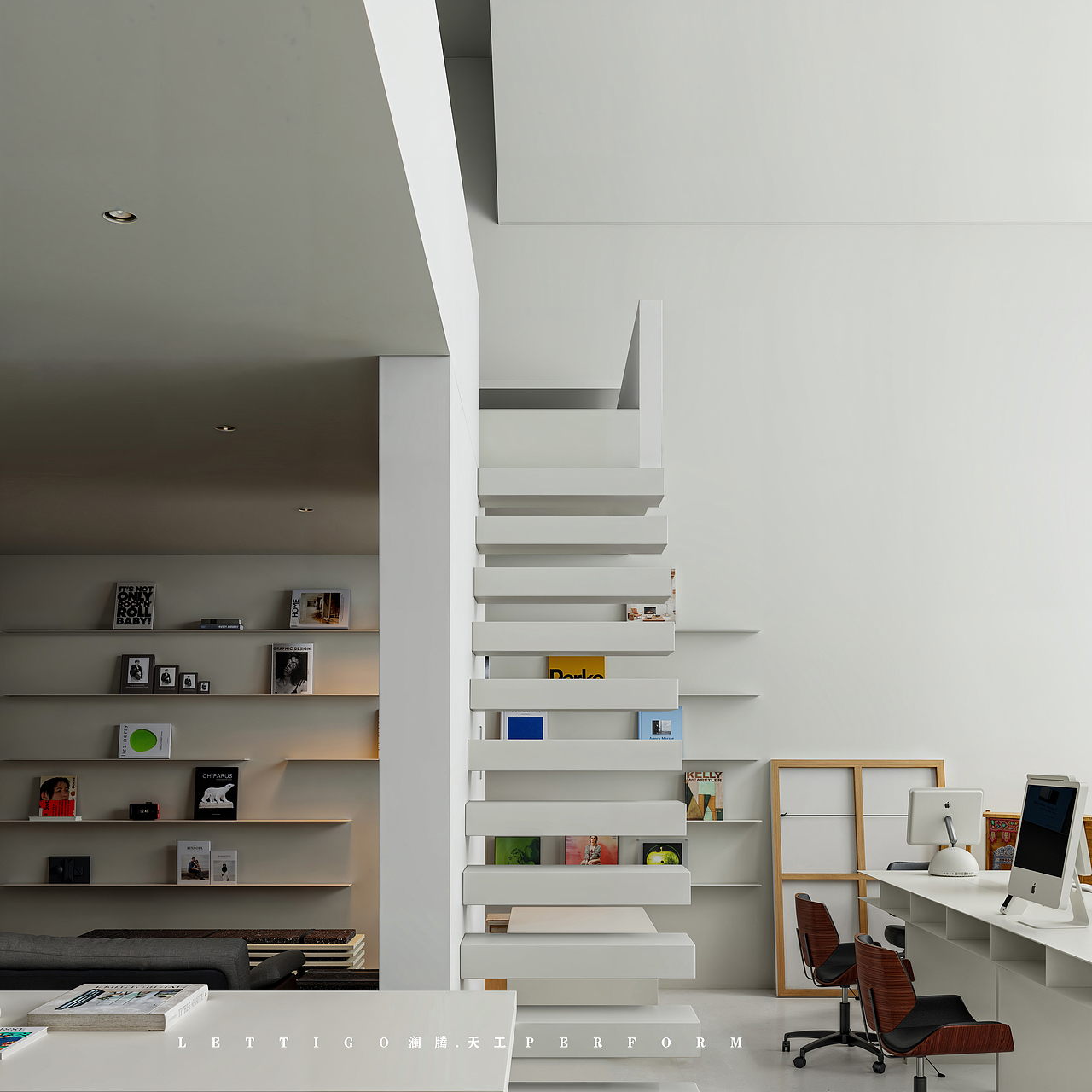 没有牛马味的办公室，心甘情愿朝九晚六~（图ZMzkzMzY5ODE2） - 商业空间设计 - 站酷设计师澜腾设计原创素材 - 站酷ZCOOL