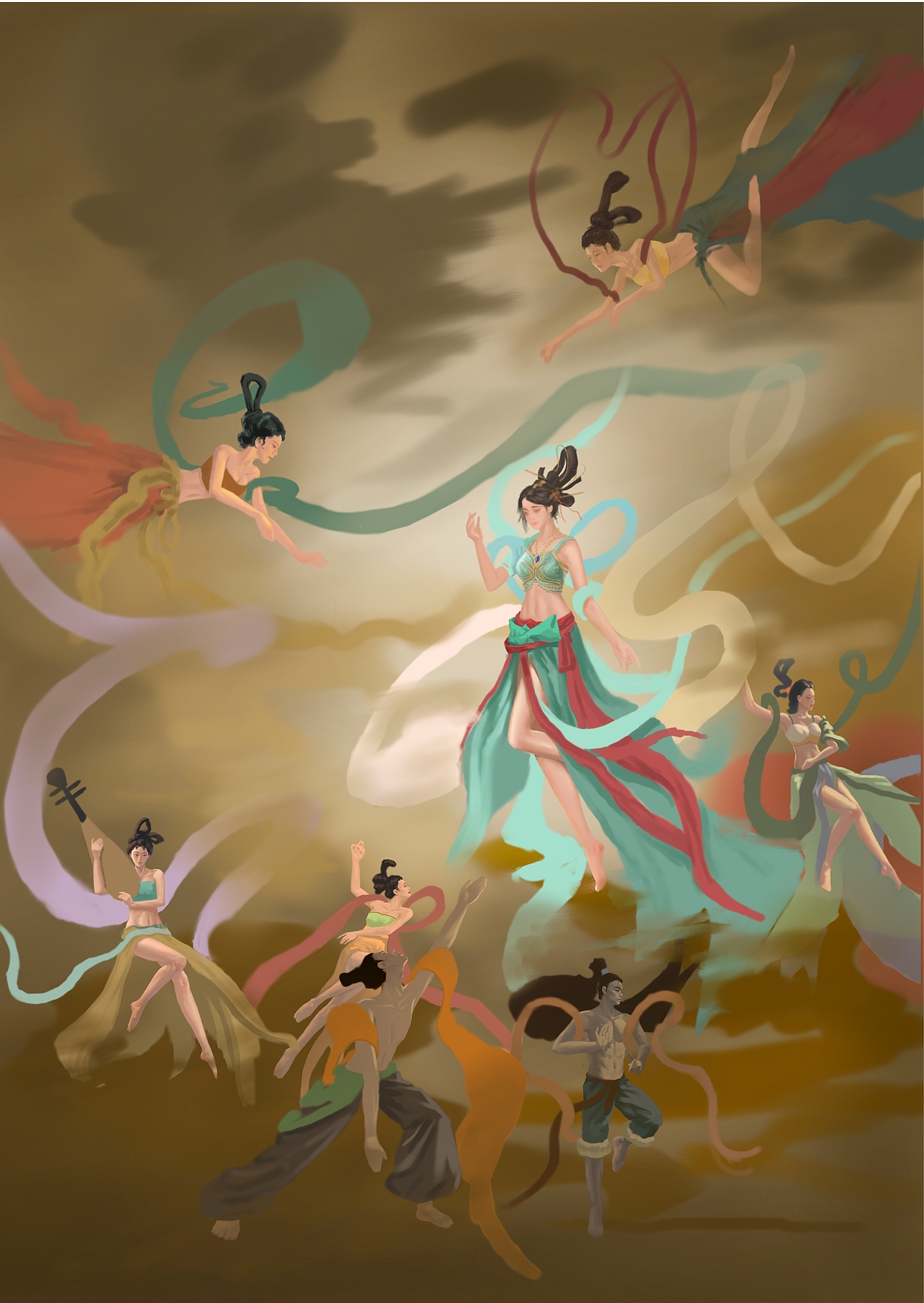 国风插画《救赎》