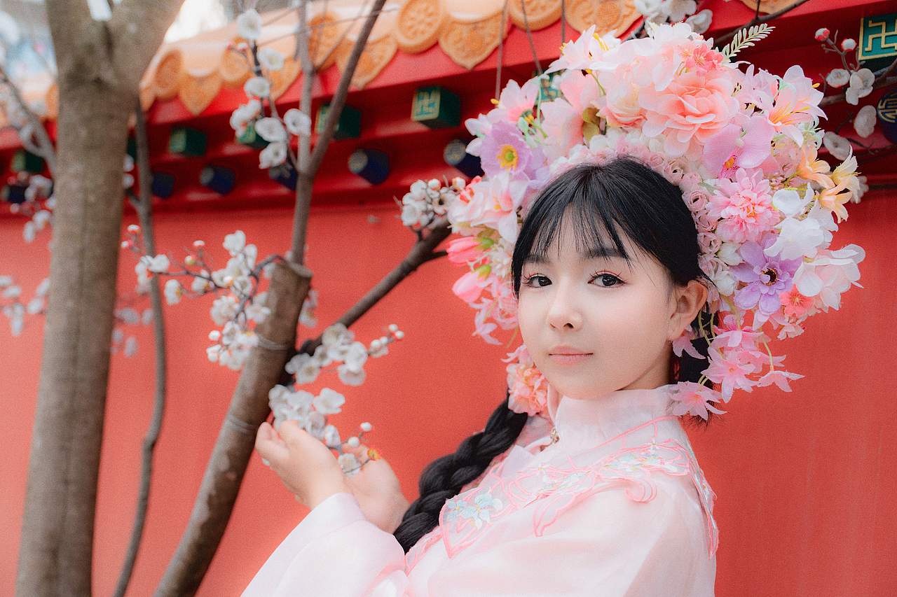 人像作品丨簪花